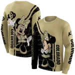 colorado buffaloes minnie mouse gold hoodie best selling
