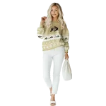 colorado buffaloes reindeer motif gold hoodie best selling