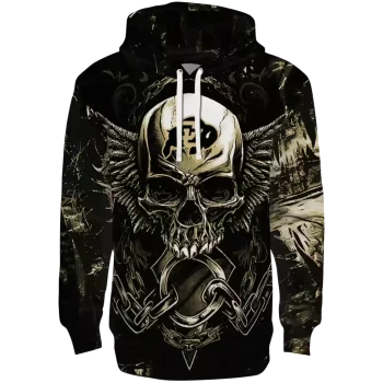 colorado buffaloes skull artwork gold black hoodie best selling