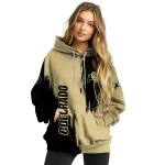colorado buffaloes splatter effect gold hoodie best selling