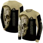 colorado buffaloes sugar skull gold black hoodie best selling