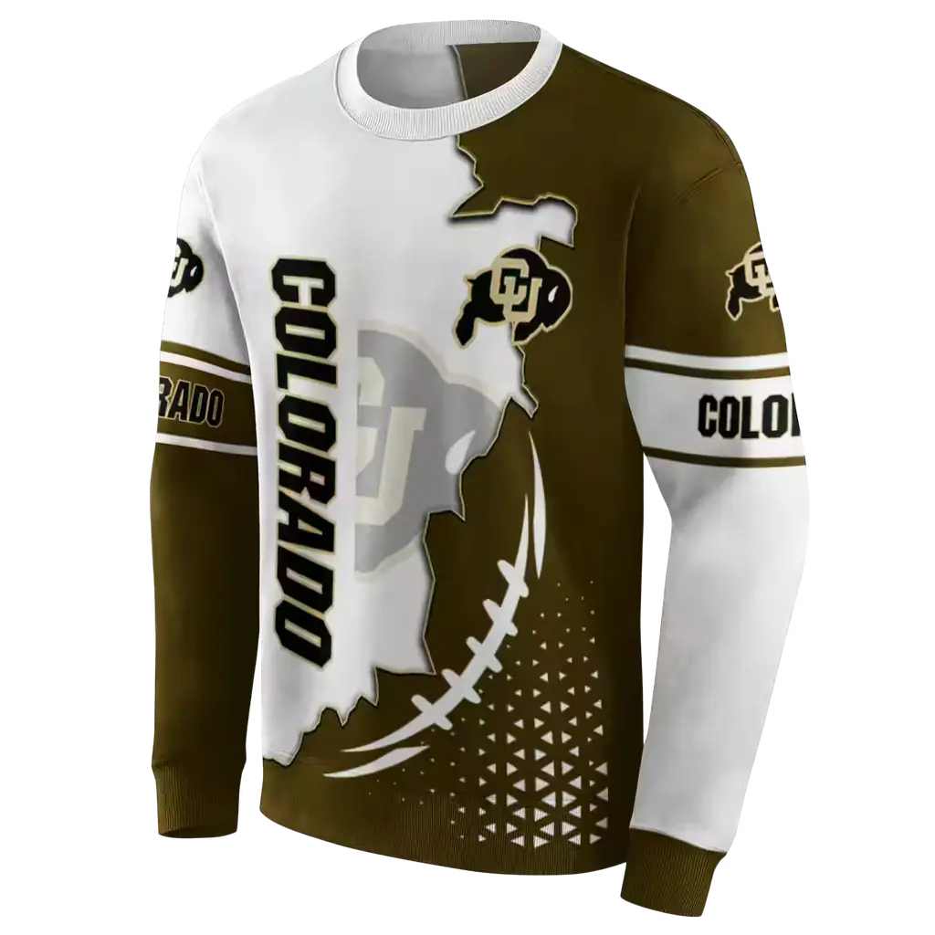 colorado buffaloes triangular pattern gold white hoodie new arrival colorado buffaloes triangular pattern gold white hoodie new arrival