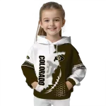 colorado buffaloes triangular pattern gold white hoodie best selling