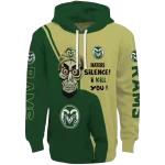colorado state rams achmed skull green hoodie best selling