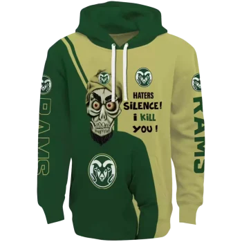 colorado state rams achmed skull green hoodie best selling