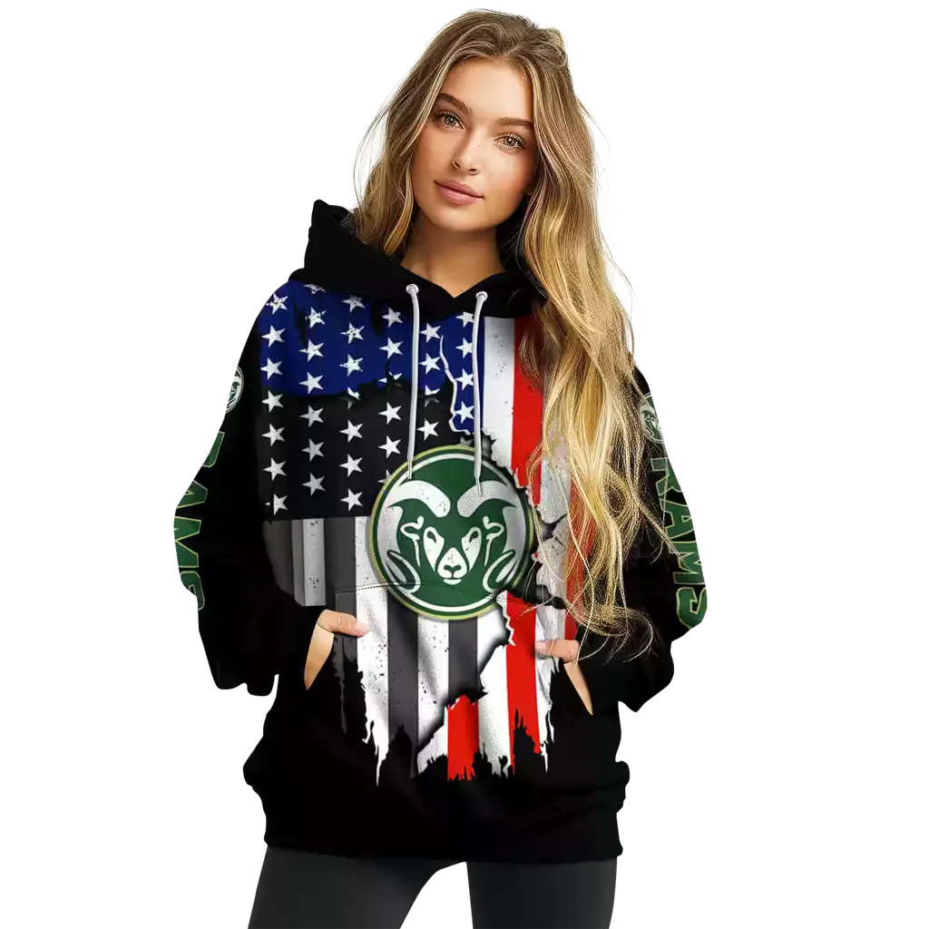 colorado state rams american pride black hoodie high quality colorado state rams american pride black hoodie high quality