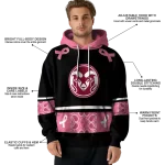 colorado state rams awareness ribbon black pink hoodie best selling