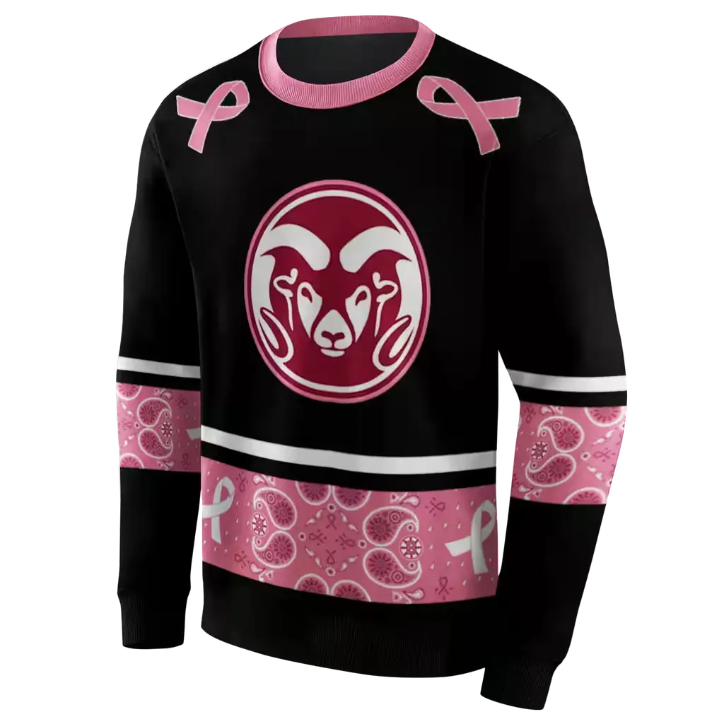 colorado state rams awareness ribbon black pink hoodie new arrival colorado state rams awareness ribbon black pink hoodie new arrival