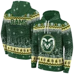 colorado state rams christmas trees green hoodie best selling