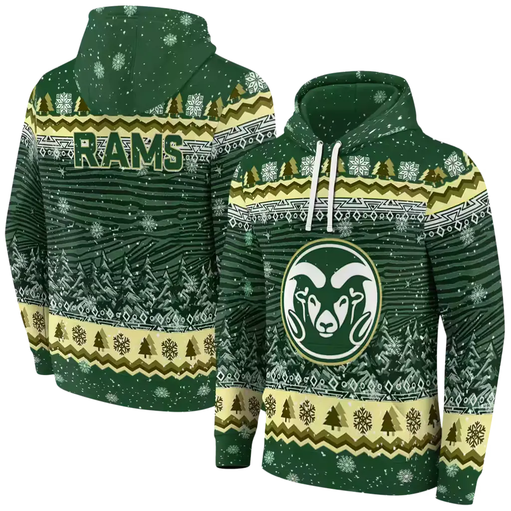 colorado state rams christmas trees green hoodie fashion forward colorado state rams christmas trees green hoodie fashion forward
