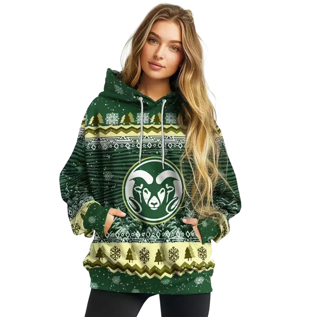colorado state rams christmas trees green hoodie high quality colorado state rams christmas trees green hoodie high quality