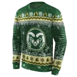 colorado state rams christmas trees green hoodie best selling