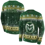 colorado state rams christmas trees green hoodie best selling