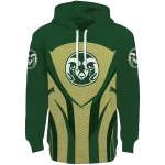 colorado state rams concentric lines green black hoodie best selling