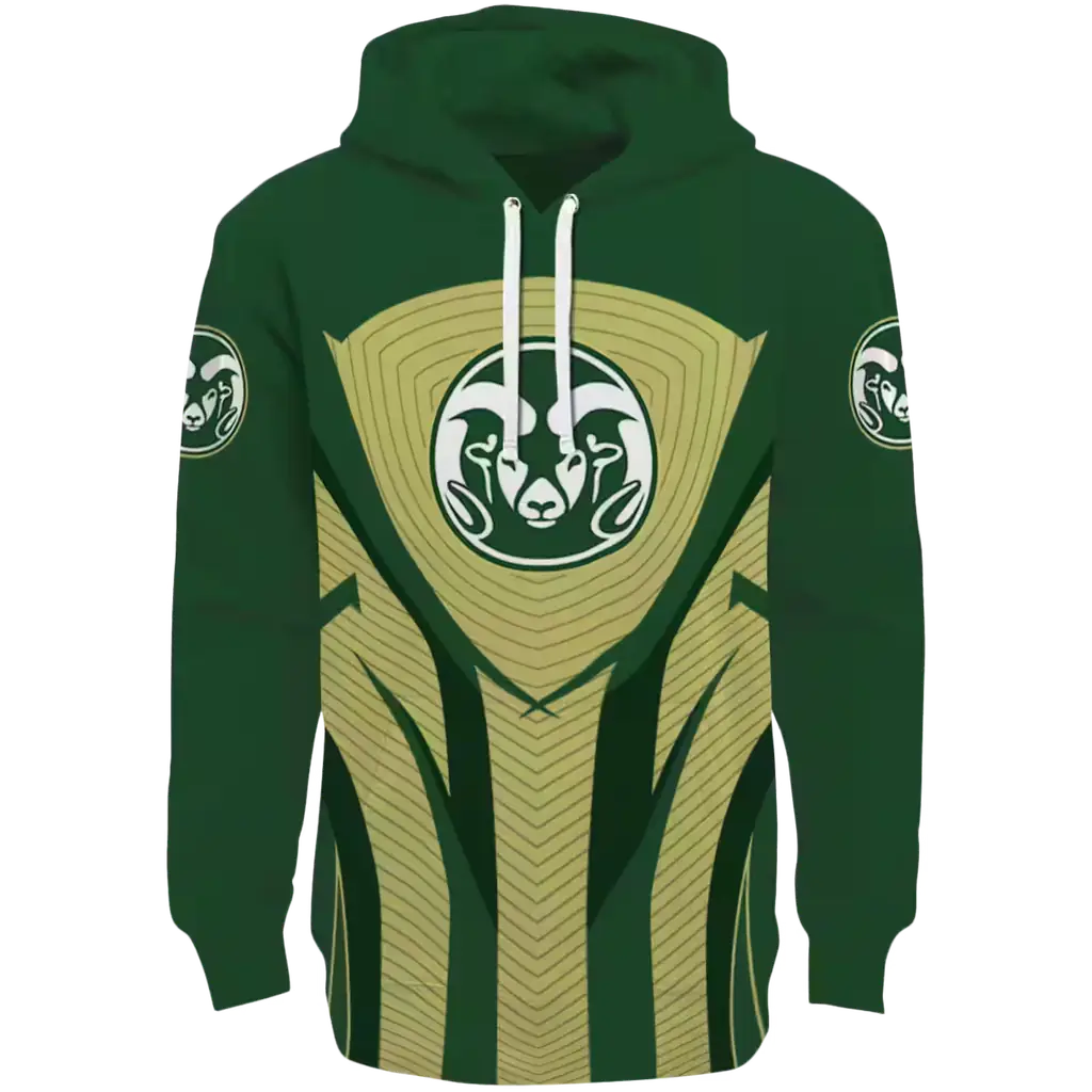 colorado state rams concentric lines green black hoodie best selling colorado state rams concentric lines green black hoodie best selling