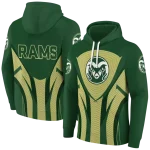 colorado state rams concentric lines green black hoodie best selling