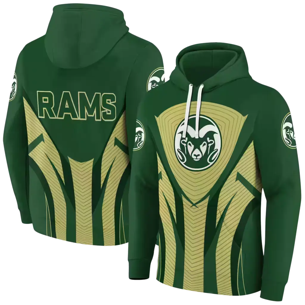 colorado state rams concentric lines green black hoodie fashion forward colorado state rams concentric lines green black hoodie fashion forward