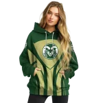 colorado state rams concentric lines green black hoodie best selling