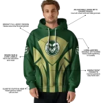colorado state rams concentric lines green black hoodie best selling