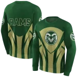 colorado state rams concentric lines green black hoodie best selling