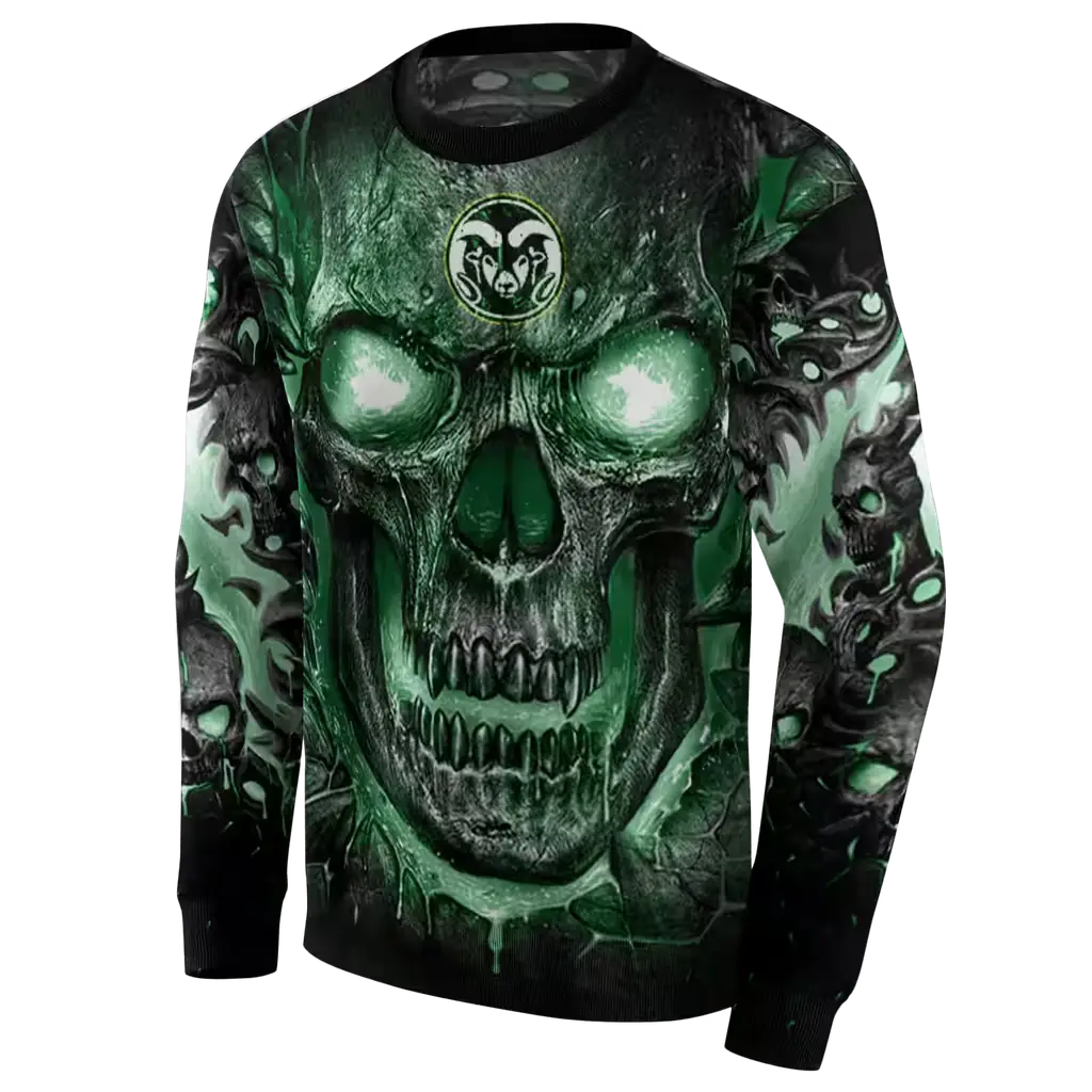 colorado state rams demonic skull green black hoodie new arrival colorado state rams demonic skull green black hoodie new arrival