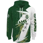 colorado state rams dynamic slash green white hoodie best selling