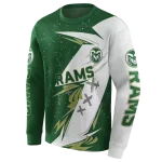 colorado state rams dynamic slash green white hoodie best selling