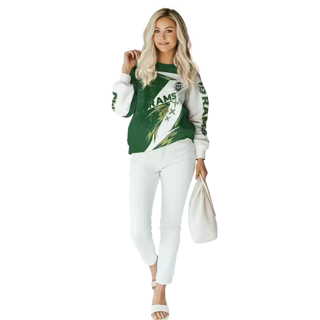 colorado state rams dynamic slash green white hoodie trendy colorado state rams dynamic slash green white hoodie trendy
