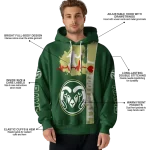 colorado state rams football heartbeat green hoodie best selling