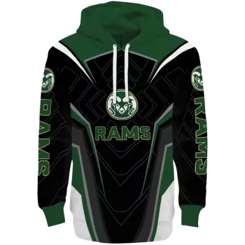 colorado state rams futuristic pattern green black hoodie best selling