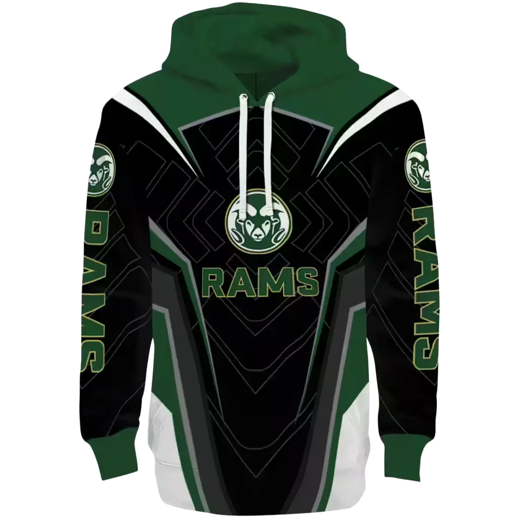 colorado state rams futuristic pattern green black hoodie best selling colorado state rams futuristic pattern green black hoodie best selling