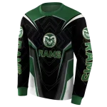 colorado state rams futuristic pattern green black hoodie best selling