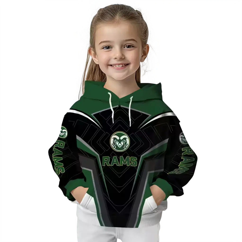 colorado state rams futuristic pattern green black hoodie top rated colorado state rams futuristic pattern green black hoodie top rated