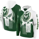 colorado state rams graphic punisher green white hoodie best selling