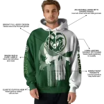 colorado state rams graphic punisher green white hoodie best selling