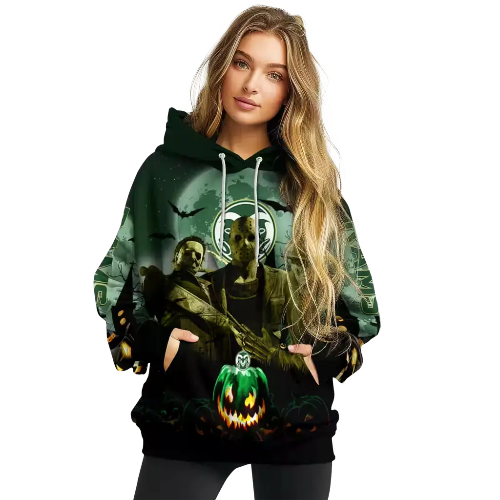 colorado state rams halloween vibes green black hoodie high quality colorado state rams halloween vibes green black hoodie high quality