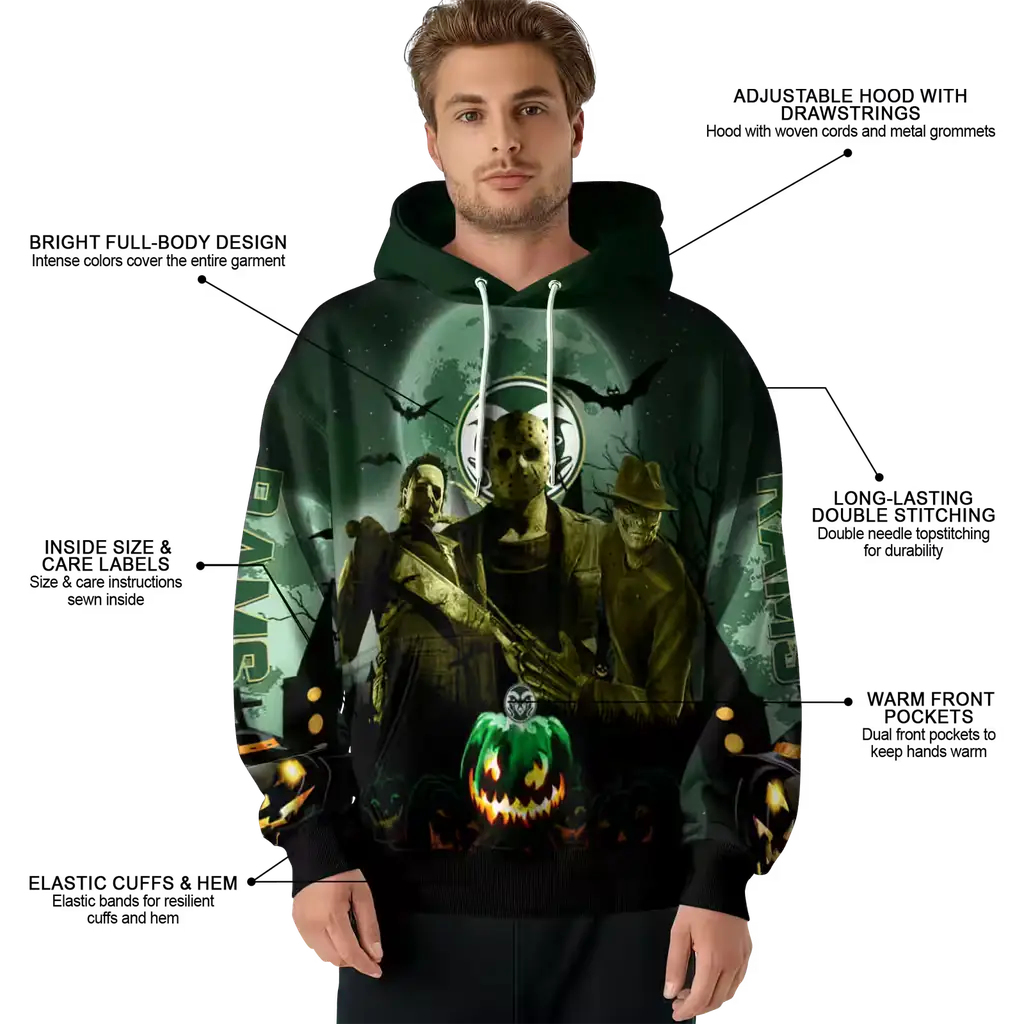 colorado state rams halloween vibes green black hoodie latest model colorado state rams halloween vibes green black hoodie latest model