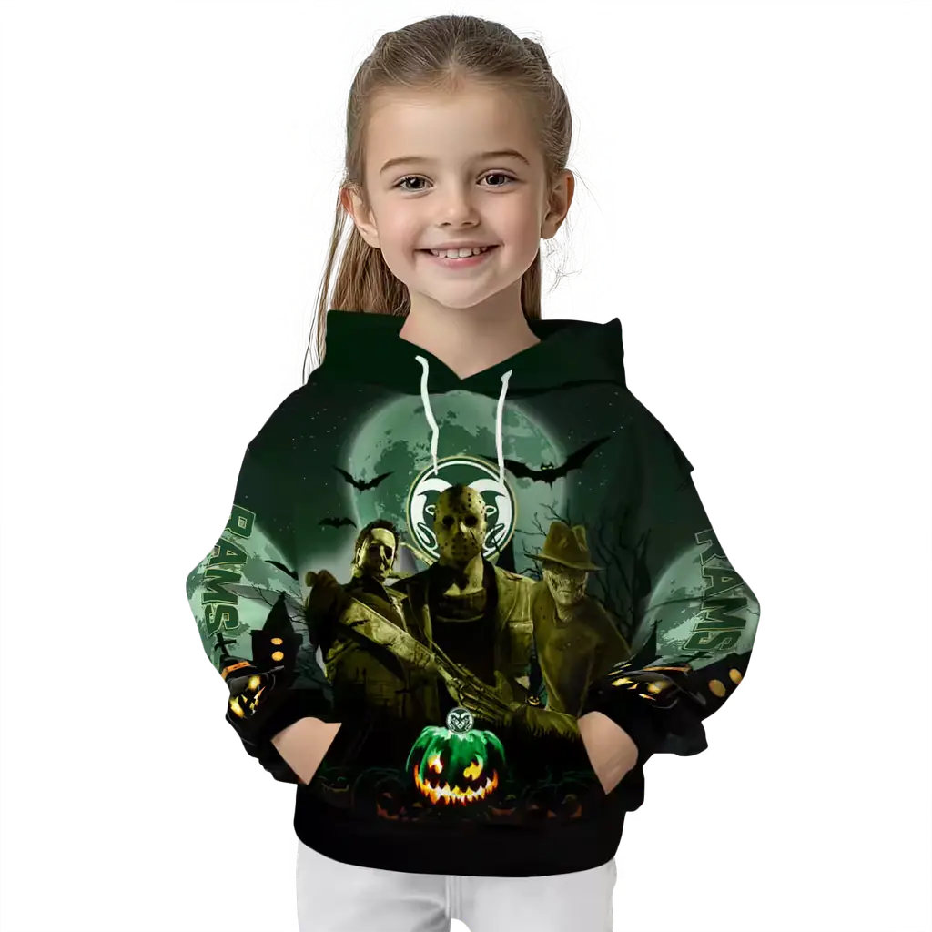 colorado state rams halloween vibes green black hoodie top rated colorado state rams halloween vibes green black hoodie top rated