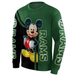 colorado state rams mickey mouse green black hoodie best selling