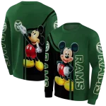 colorado state rams mickey mouse green black hoodie best selling