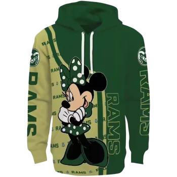 colorado state rams minnie mouse green hoodie best selling