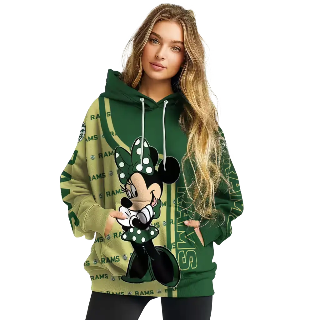 colorado state rams minnie mouse green hoodie high quality colorado state rams minnie mouse green hoodie high quality