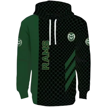 colorado state rams monogram pattern green hoodie best selling