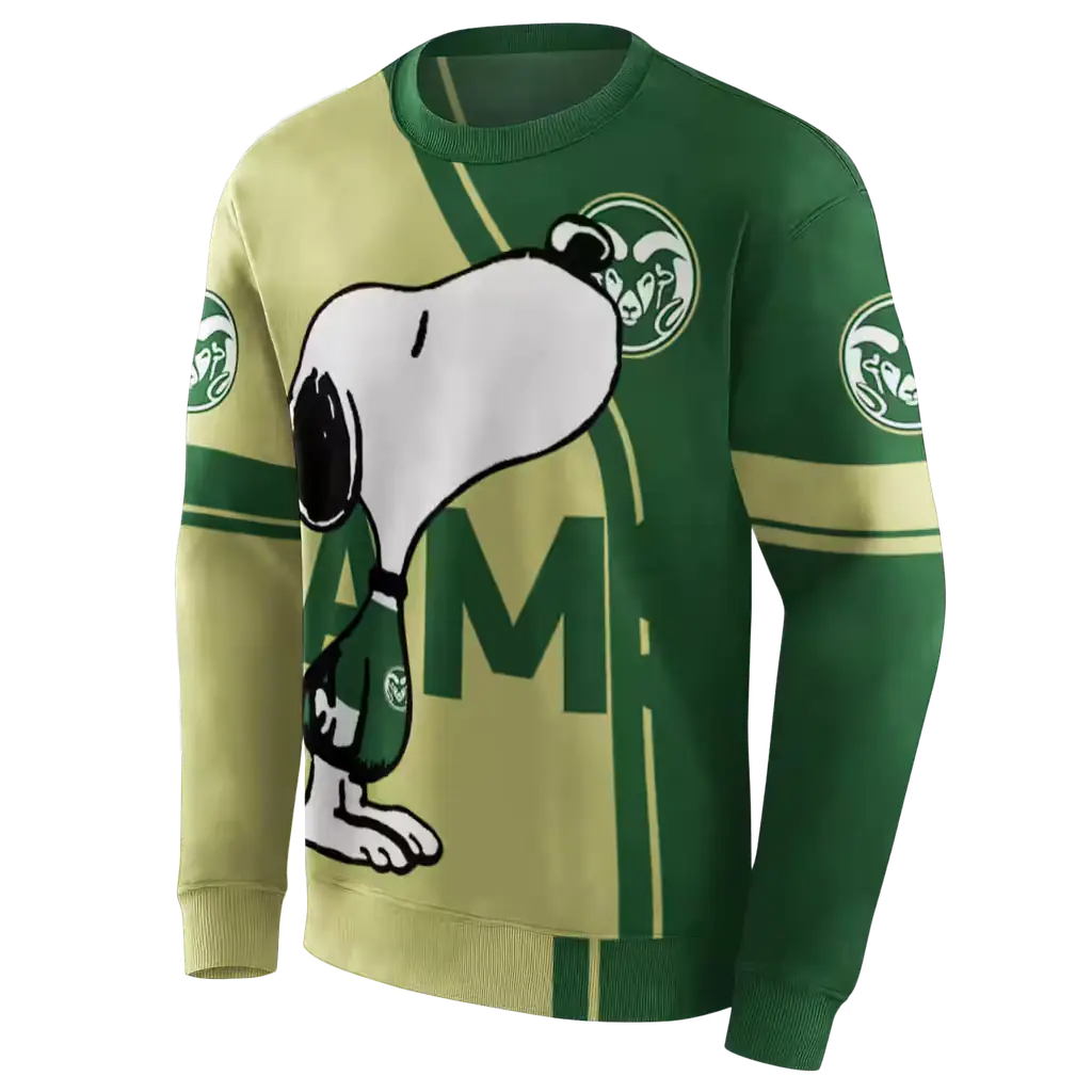 colorado state rams playful snoopy green hoodie new arrival colorado state rams playful snoopy green hoodie new arrival