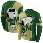colorado state rams playful snoopy green hoodie best selling