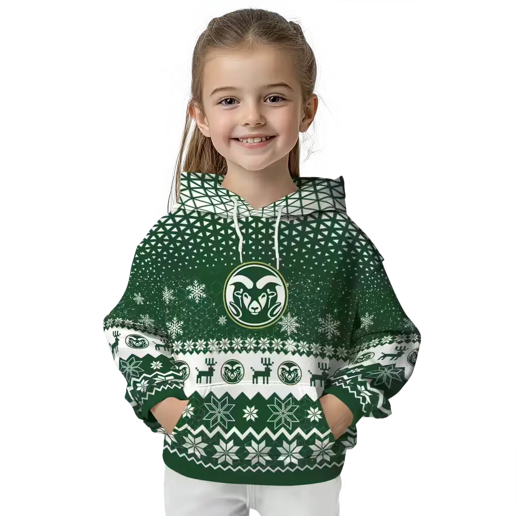 colorado state rams reindeer motif green hoodie top rated colorado state rams reindeer motif green hoodie top rated