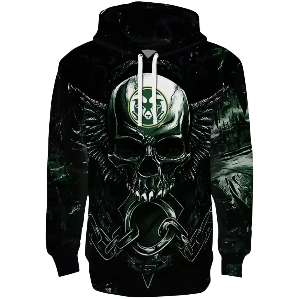 colorado state rams skull artwork green black hoodie best selling colorado state rams skull artwork green black hoodie best selling
