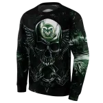 colorado state rams skull artwork green black hoodie best selling