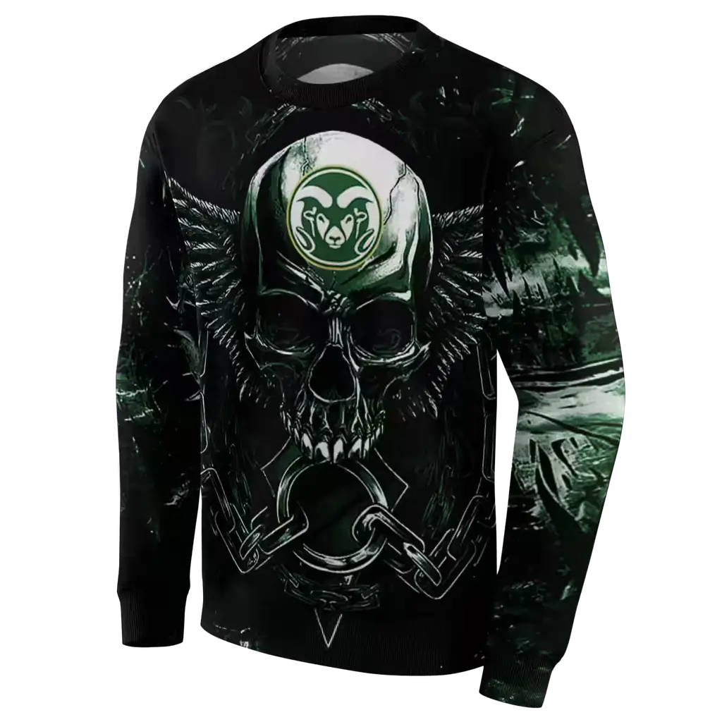 colorado state rams skull artwork green black hoodie new arrival colorado state rams skull artwork green black hoodie new arrival