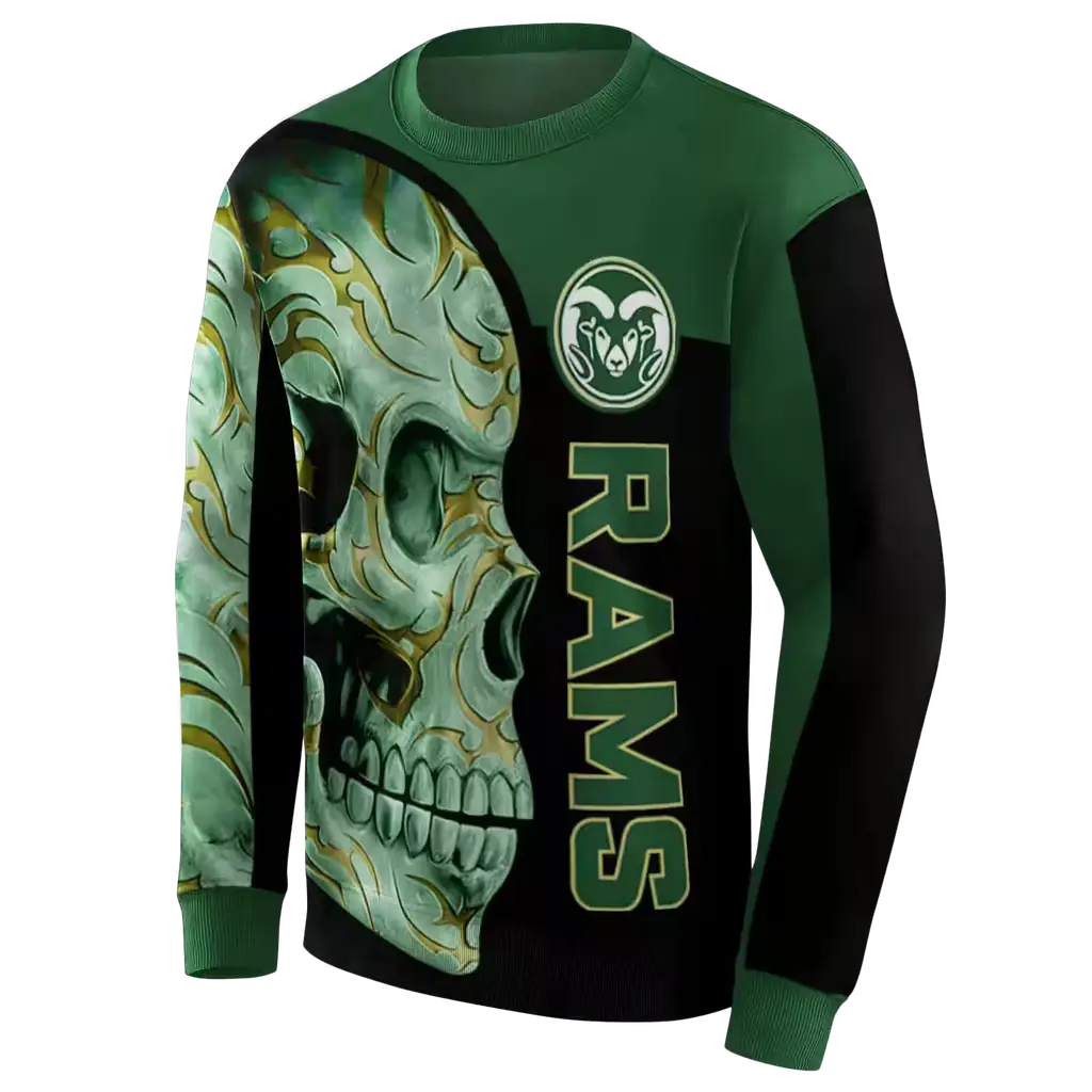 colorado state rams skull motif green black hoodie new arrival colorado state rams skull motif green black hoodie new arrival